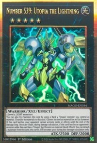 Number S39: Utopia the Lightning [MAGO-EN034] Premium Gold Rare