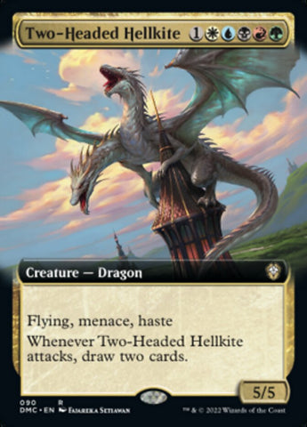 Two-Headed Hellkite (Extended Art) [Dominaria United Commander]