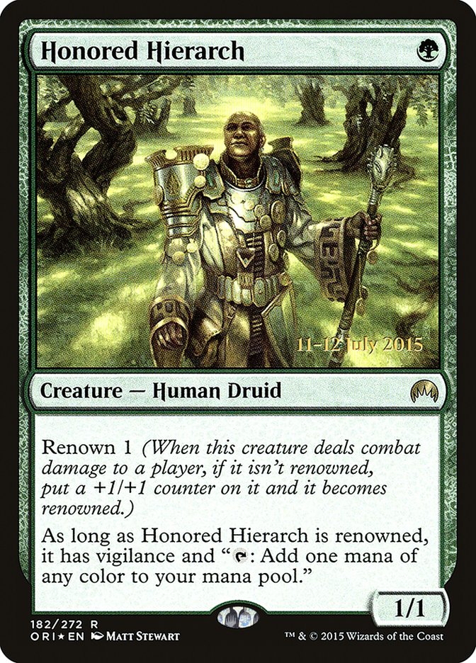 Honored Hierarch [Magic Origins Prerelease Promos] | GameZilla