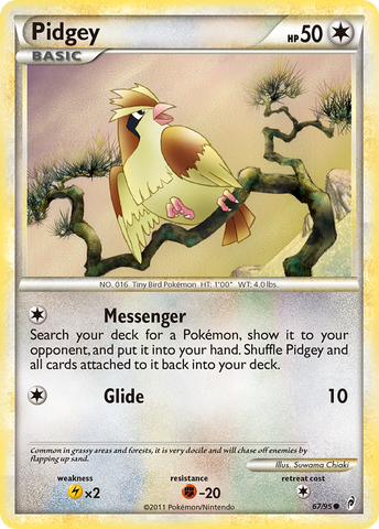 Pidgey (67/95) [HeartGold & SoulSilver: Call of Legends]