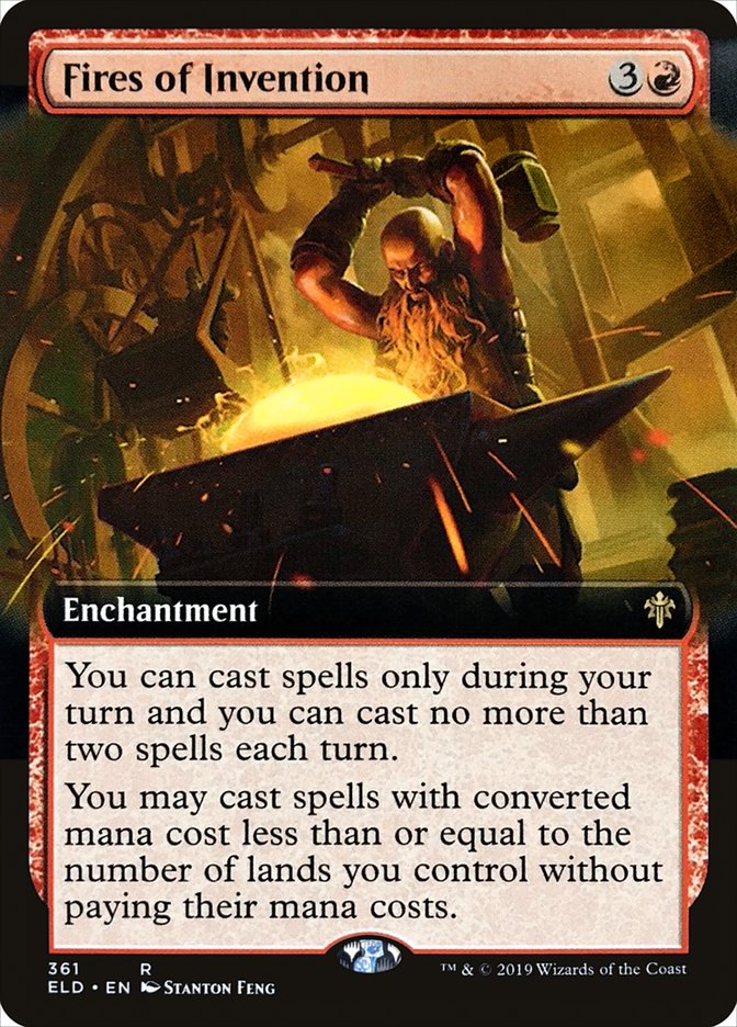 Fires of Invention (Extended Art) [Throne of Eldraine] | GameZilla