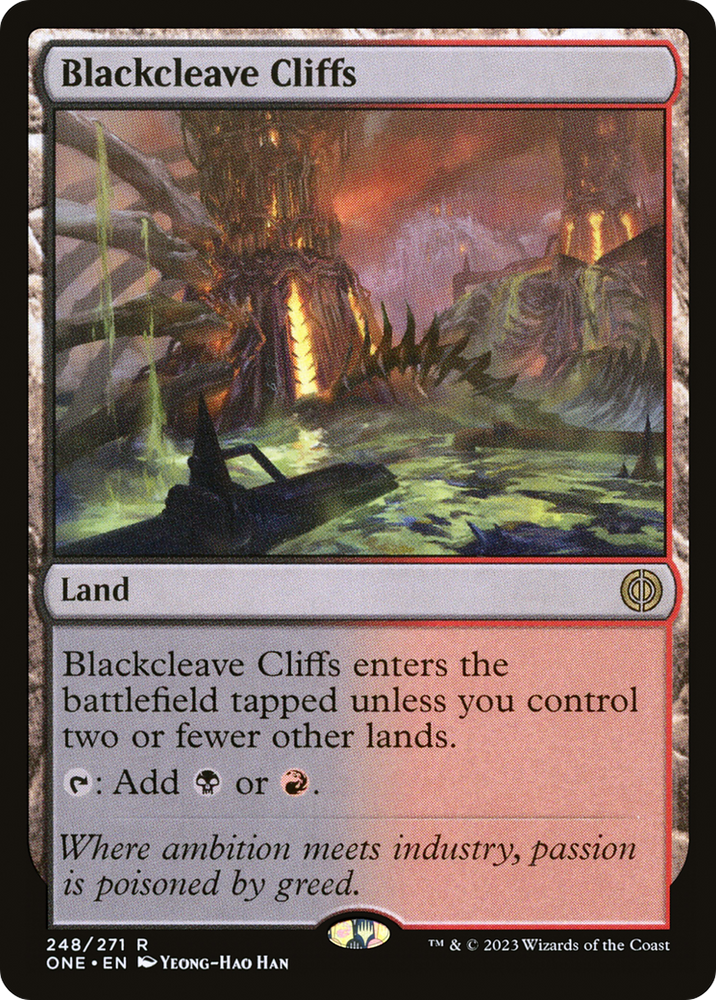 Blackcleave Cliffs [Phyrexia: All Will Be One]