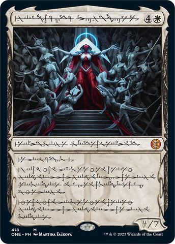 Elesh Norn, Mother of Machines (Phyrexian Step-and-Compleat Foil) [Phyrexia: All Will Be One]