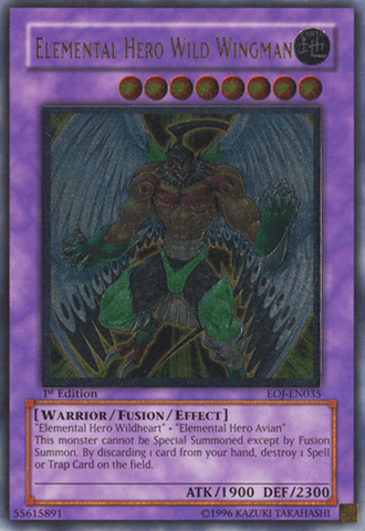 Elemental Hero Wild Wingman (UTR) [EOJ-EN035] Ultimate Rare