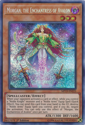 Morgan, the Enchantress of Avalon [MP19-EN223] Prismatic Secret Rare