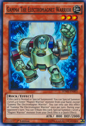 Gamma The Electromagnet Warrior [SDMY-EN003] Super Rare