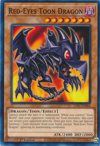 Red-Eyes Toon Dragon [LDS1-EN066] Common