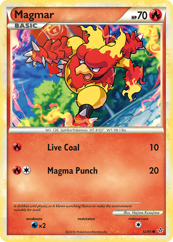 Magmar (52/95) [HeartGold & SoulSilver: Unleashed]