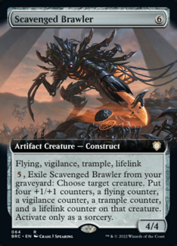 Scavenged Brawler (Extended Art) [The Brothers' War Commander]