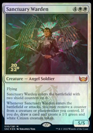 Sanctuary Warden [Streets of New Capenna Prerelease Promos]