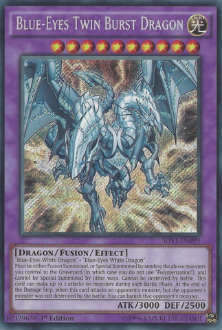 Blue-Eyes Twin Burst Dragon [SHVI-EN099] Secret Rare