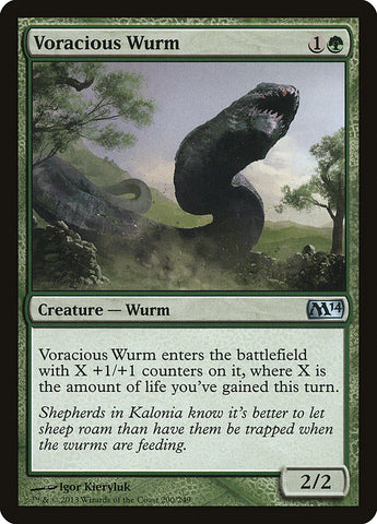Voracious Wurm [Magic 2014]