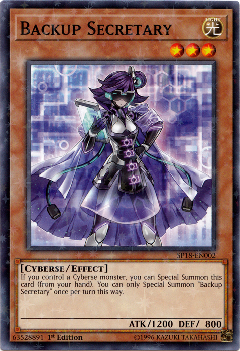 Backup Secretary (Starfoil) [SP18-EN002] Starfoil Rare