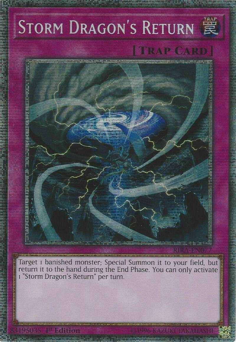 Storm Dragon's Return (Starlight Rare) [RIRA-EN077] Starlight Rare