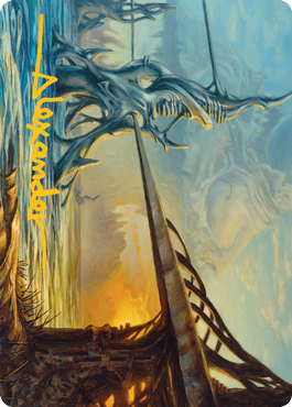 Razortide Bridge Art Card (Gold-Stamped Signature) [Modern Horizons 2 Art Series] | GameZilla
