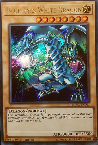 Blue-Eyes White Dragon (Version 3) [LCKC-EN001] Ultra Rare