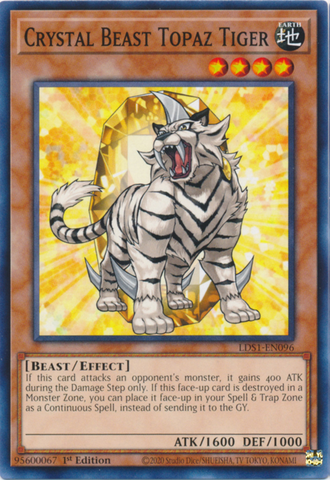 Crystal Beast Topaz Tiger [LDS1-EN096] Common
