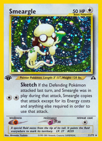 Smeargle (11/75) [Neo Discovery 1st Edition]