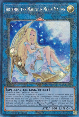 Artemis, the Magistus Moon Maiden [RA01-EN049] Prismatic Collector's Rare