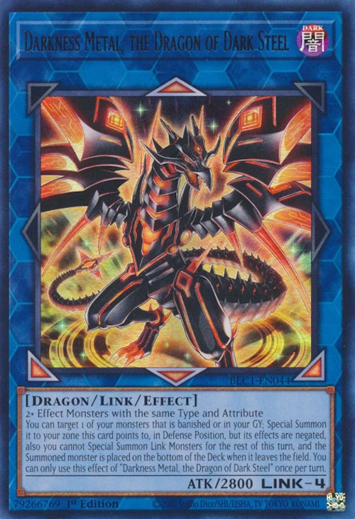 Darkness Metal, the Dragon of Dark Steel [BLC1-EN044] Ultra Rare