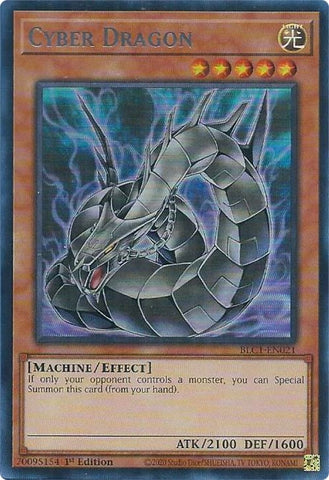 Cyber Dragon (Alternate Art) (Silver) [BLC1-EN021] Ultra Rare