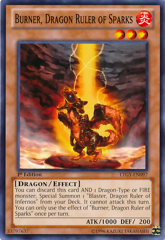Burner, Dragon Ruler of Sparks [LTGY-EN097] Common