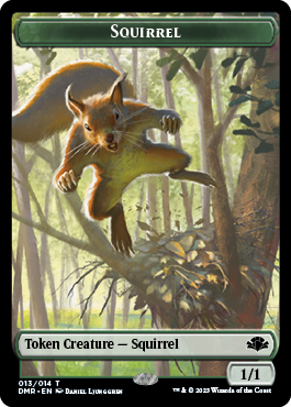 Goblin // Squirrel Double-Sided Token [Dominaria Remastered Tokens]