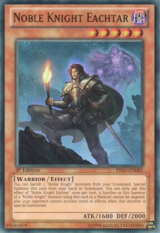 Noble Knight Eachtar [PRIO-EN082] Super Rare
