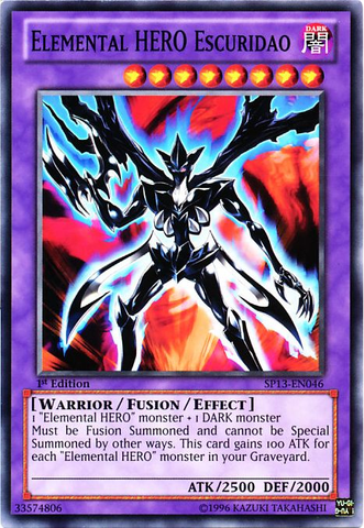 Elemental HERO Escuridao [SP13-EN046] Common