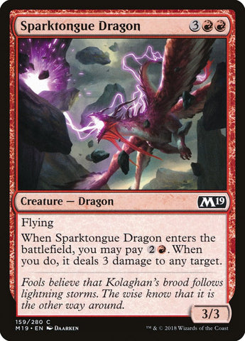 Sparktongue Dragon [Core Set 2019]