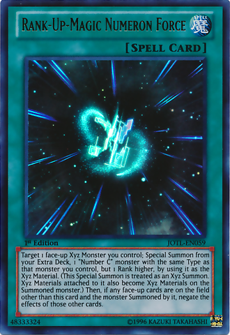 Rank-Up-Magic Numeron Force [JOTL-EN059] Ultra Rare