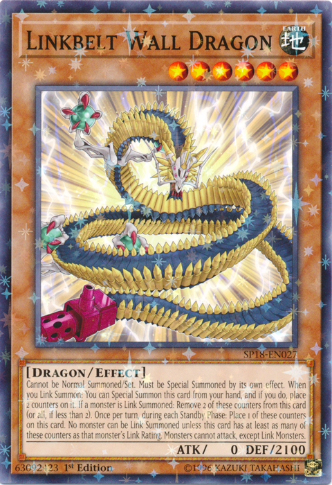 Linkbelt Wall Dragon (Starfoil) [SP18-EN027] Starfoil Rare