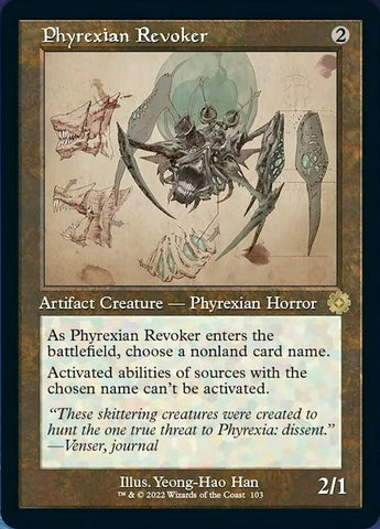 Phyrexian Revoker (Retro Schematic) [The Brothers' War Retro Artifacts]