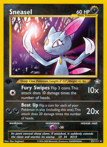 Sneasel (25/111) [Neo Genesis 1st Edition]