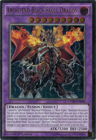 Archfiend Black Skull Dragon (UTR) [CORE-EN048] Ultimate Rare