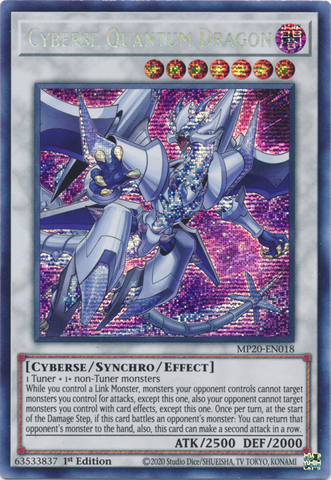 Cyberse Quantum Dragon [MP20-EN018] Prismatic Secret Rare