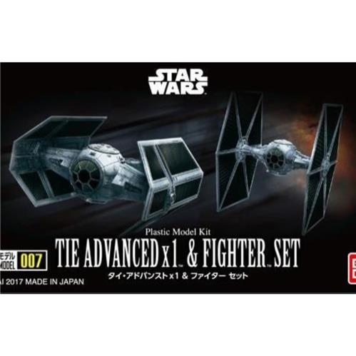 Star Wars Vehicle Model 007 Tie Advanced & Fighter Set