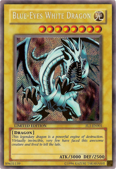 Blue-Eyes White Dragon [FL1-EN001] Secret Rare