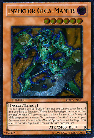 Inzektor Giga-Mantis (UTR) [ORCS-EN021] Ultimate Rare