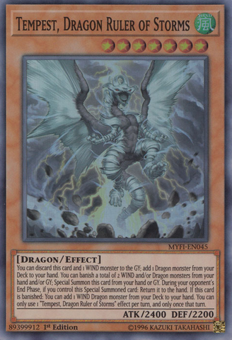 Tempest, Dragon Ruler of Storms [MYFI-EN045] Super Rare