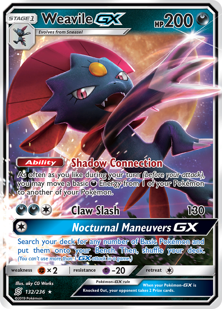 Weavile GX (132/236) [Sun & Moon: Unified Minds]