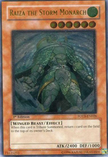 Raiza the Storm Monarch (UTR) [FOTB-EN026] Ultimate Rare