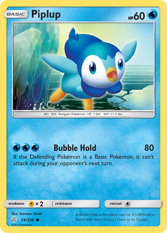Piplup (54/236) [Sun & Moon: Cosmic Eclipse]