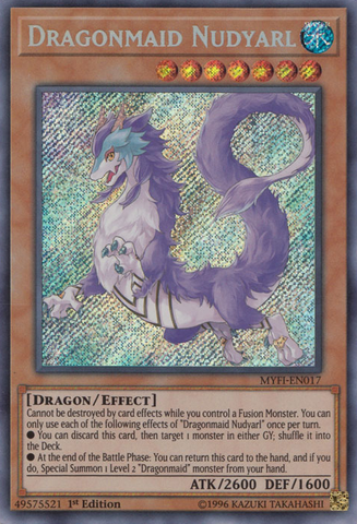 Dragonmaid Nudyarl [MYFI-EN017] Secret Rare