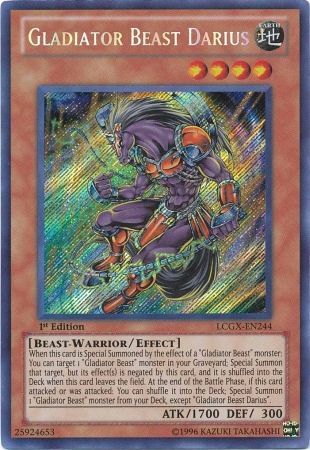 Gladiator Beast Darius [LCGX-EN244] Secret Rare