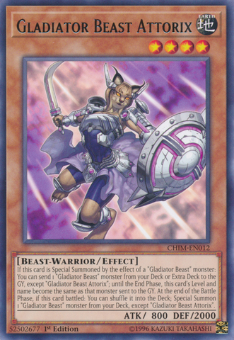 Gladiator Beast Attorix [CHIM-EN012] Rare