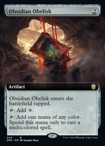 Obsidian Obelisk (Extended Art) [Dominaria United Commander]