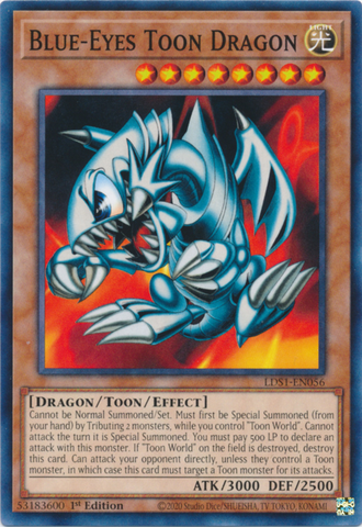 Blue-Eyes Toon Dragon [LDS1-EN056] Common