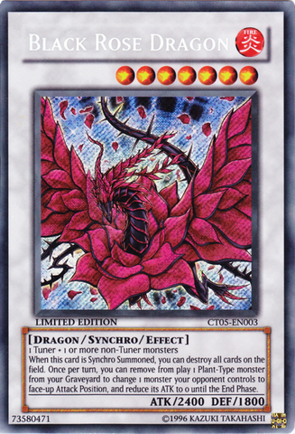 Black Rose Dragon [CT05-EN003] Secret Rare