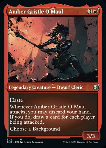 Amber Gristle O'Maul (Foil Etched) [Commander Legends: Battle for Baldur's Gate]